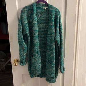 Oversized swear cardigan